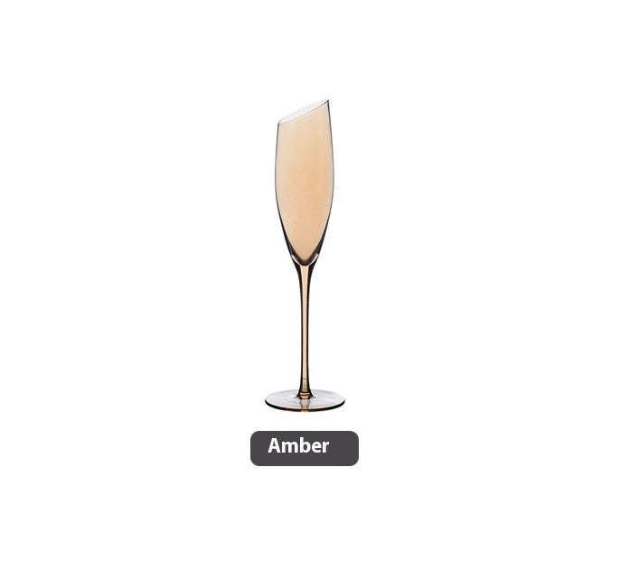 Beveled Crystal Goblet for Red Wine and Champagne