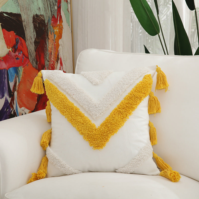 Embroidered Cotton Home Pillow