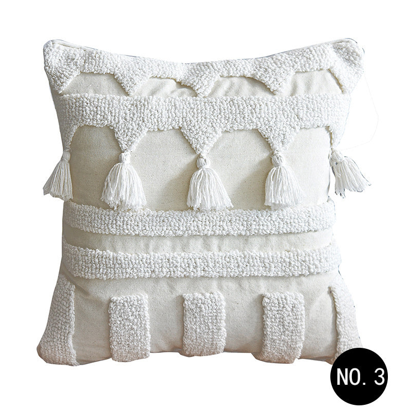 Nordic Moroccan Tufted Throw Pillow