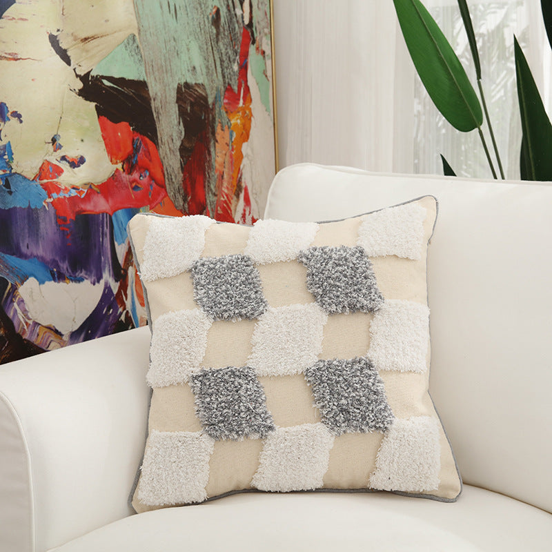 Embroidered Cotton Home Pillow