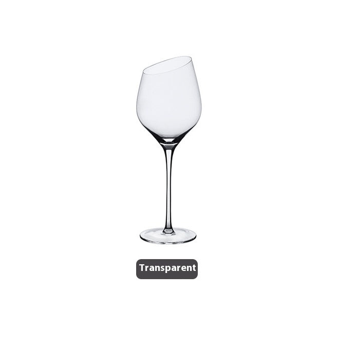 Beveled Crystal Goblet for Red Wine and Champagne