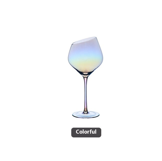 Beveled Crystal Goblet for Red Wine and Champagne